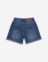 Kratke traperice - High Waist - plava