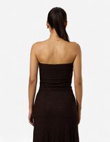 Bandeau-Top - Kant - Donkerbruin
