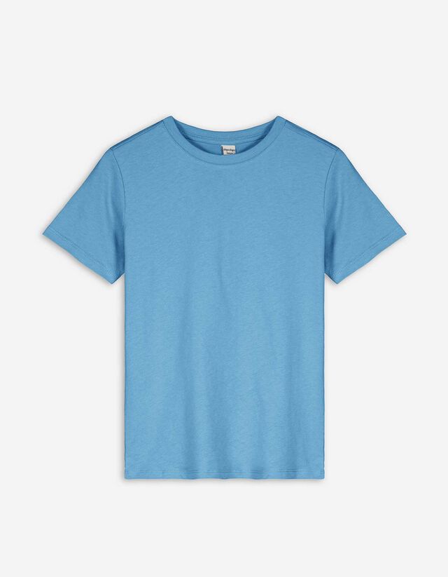 T-shirt - Effen - blauw