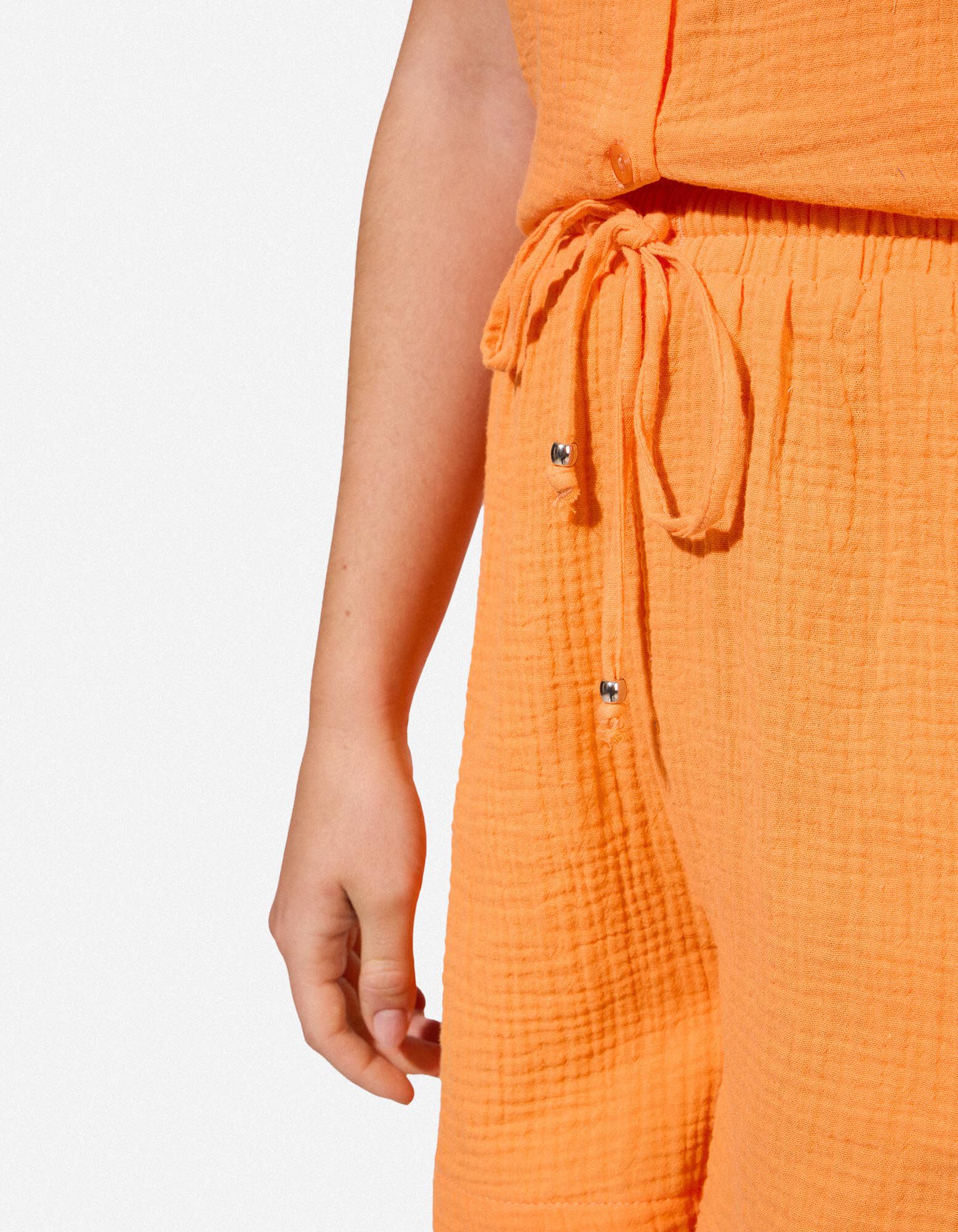Shorts - Musselin - Orange