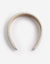 Haarschmuck - Streifen - Wei&szlig;