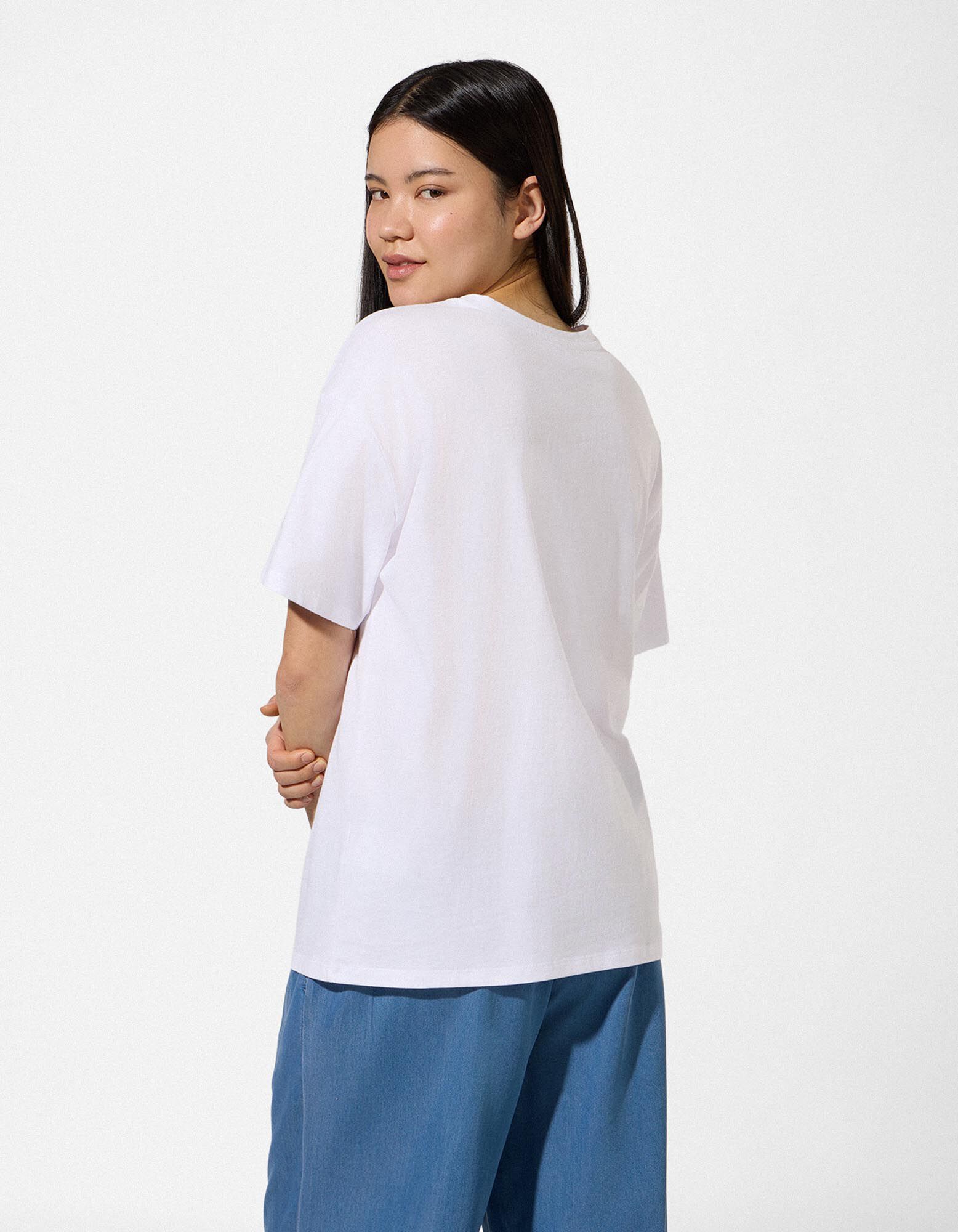 T-Shirt - Frontprint - wei&szlig;