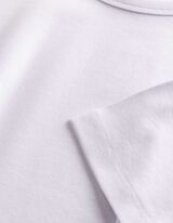 T-Shirt - Modal-Anteil - Wei&szlig;