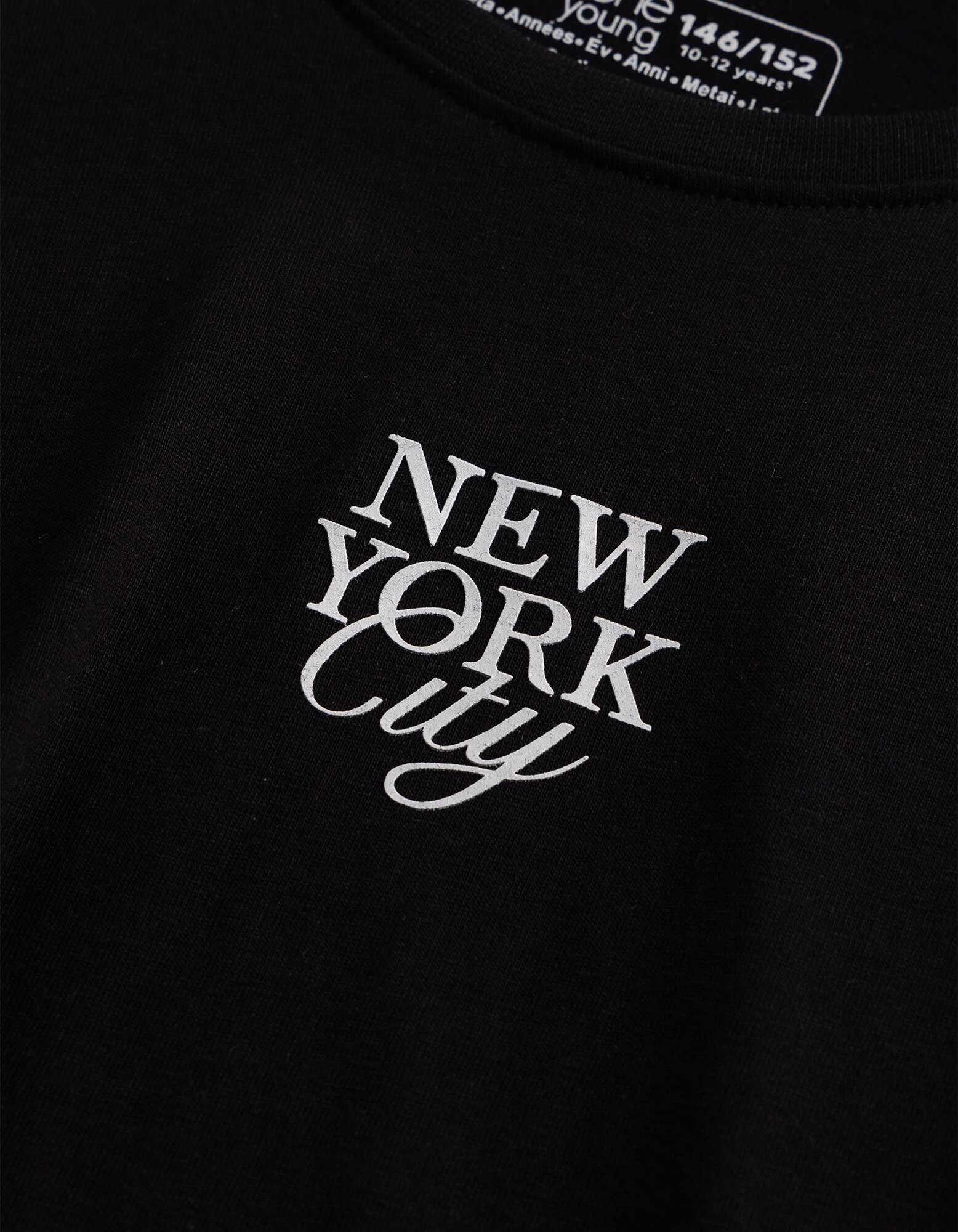 T-Shirt - Schriftzug - Schwarz