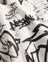 T-shirt - Oversized Fit - bialy