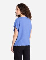 Tričko - Krčiv&yacute; vzhľad - modra