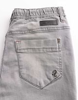 Jeans - Elastischer Bund - grau
