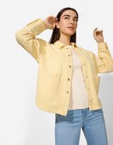 Hemdjacke - einfarbig - hellgelb