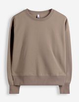 Sweatshirt - Oversized Fit - hellbraun