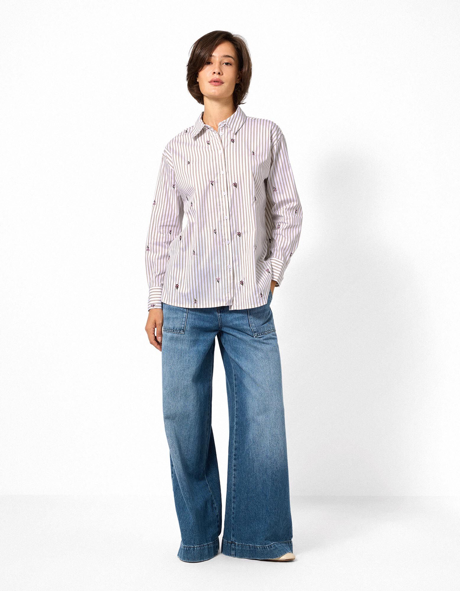 Bluse - Beige