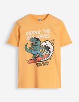 Shirt - Voorkantprint - oranje