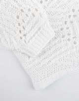 Trui - Vleermuismouwen - wit