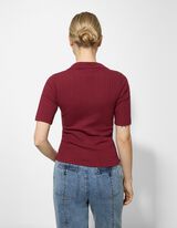 Polo-majica - tamno-crvena