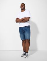 Džínové šortky - Rovný střih Straight Fit - tmave modra