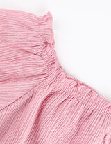 Bl&uacute;zkov&eacute; tričko - skr&aacute;ten&yacute; - ruzova