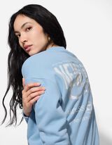 Sweatshirt - Rückenprint - hellblau