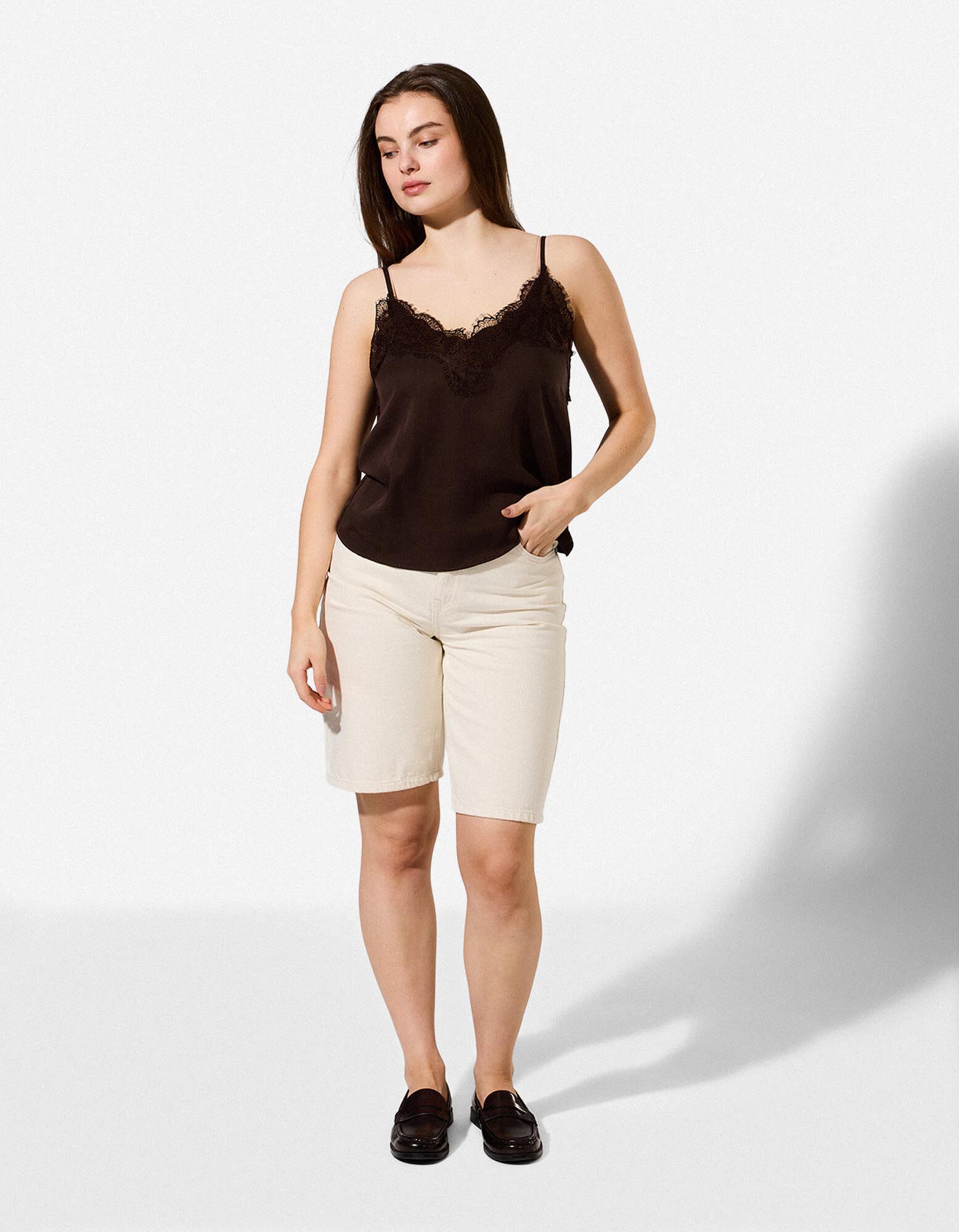 Bermuda  - Relaxed Fit - Wei&szlig;