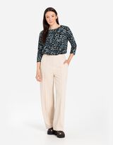 Majica dugih rukava - Lavovski uzorak - zelena