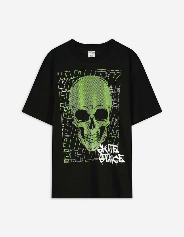 Tricou - Imprimare frontală - Negru