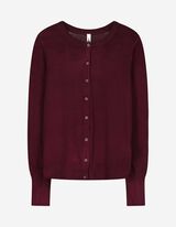 Strickjacke - Weiches Material - dunkellila