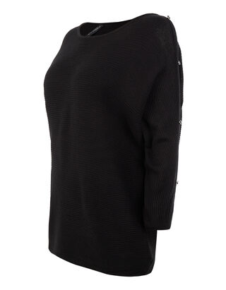 Damen Pullover mit Zierkn&ouml;pfen