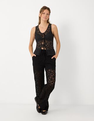 Top sans manches - Teneur en stretch - noir