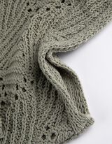 Strickpullover - Fledermausärmel - hellgrün