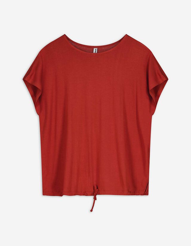 Shirt - Kordel - dunkelrot