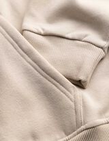 Sweatjacke - Kapuze mit Tunnelzug - wei&szlig;