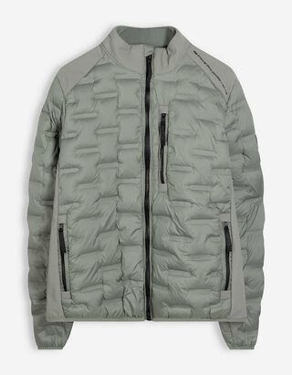 Jacke - Stehkragen - dunkelgrün