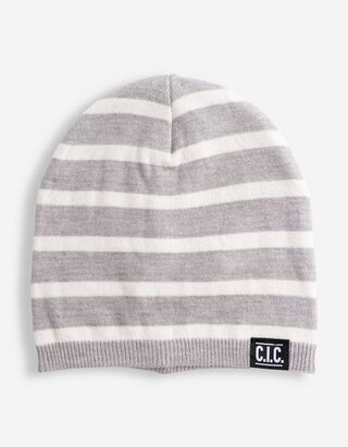Beanie - Bluză &icirc;n dungi - Gri
