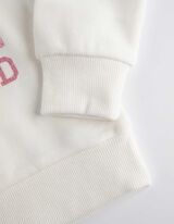 Trikotažinis megztinis - Blizgus paveikslėlis - baltas