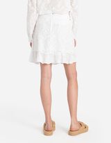 Suknja - Izgled na preklop - bela