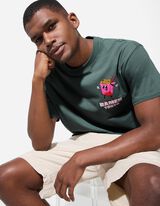 T-shirt - Nadruk na plecach - turkusowy