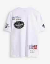 T-Shirt - Allover-Print - wei&szlig;