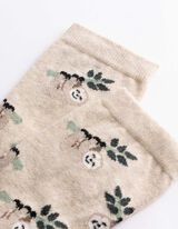 Socken - Allover-Muster - Beige