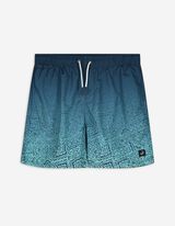 Badehose - Allover-Print - türkis