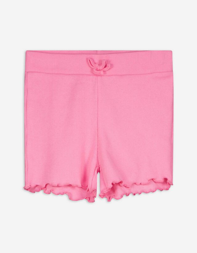 Shorts - Rippenstruktur - pink