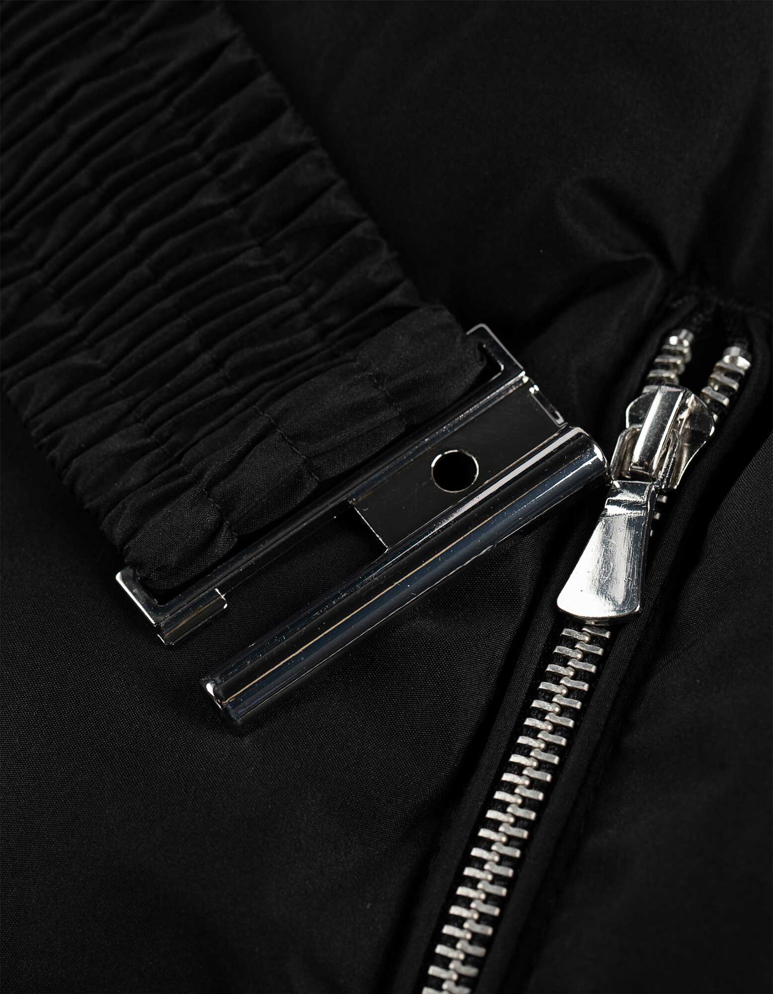 Veste matelass&eacute;e - Fourrure synth&eacute;tique amovible - noir