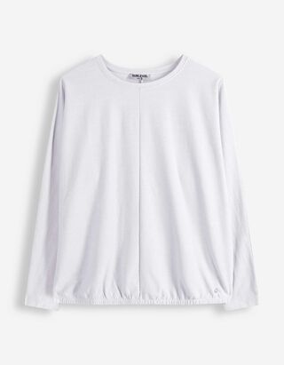 Langarmshirt - Fledermaus&auml;rmel - wei&szlig;