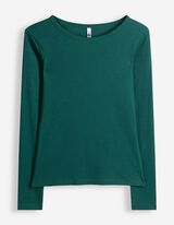 Longsleeve - Katoen - Donkergroen