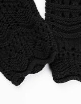 Maglione - Maglia traforata - nero