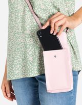 Kabelka na mobil - Kožen&yacute; vzhľad - ruzova