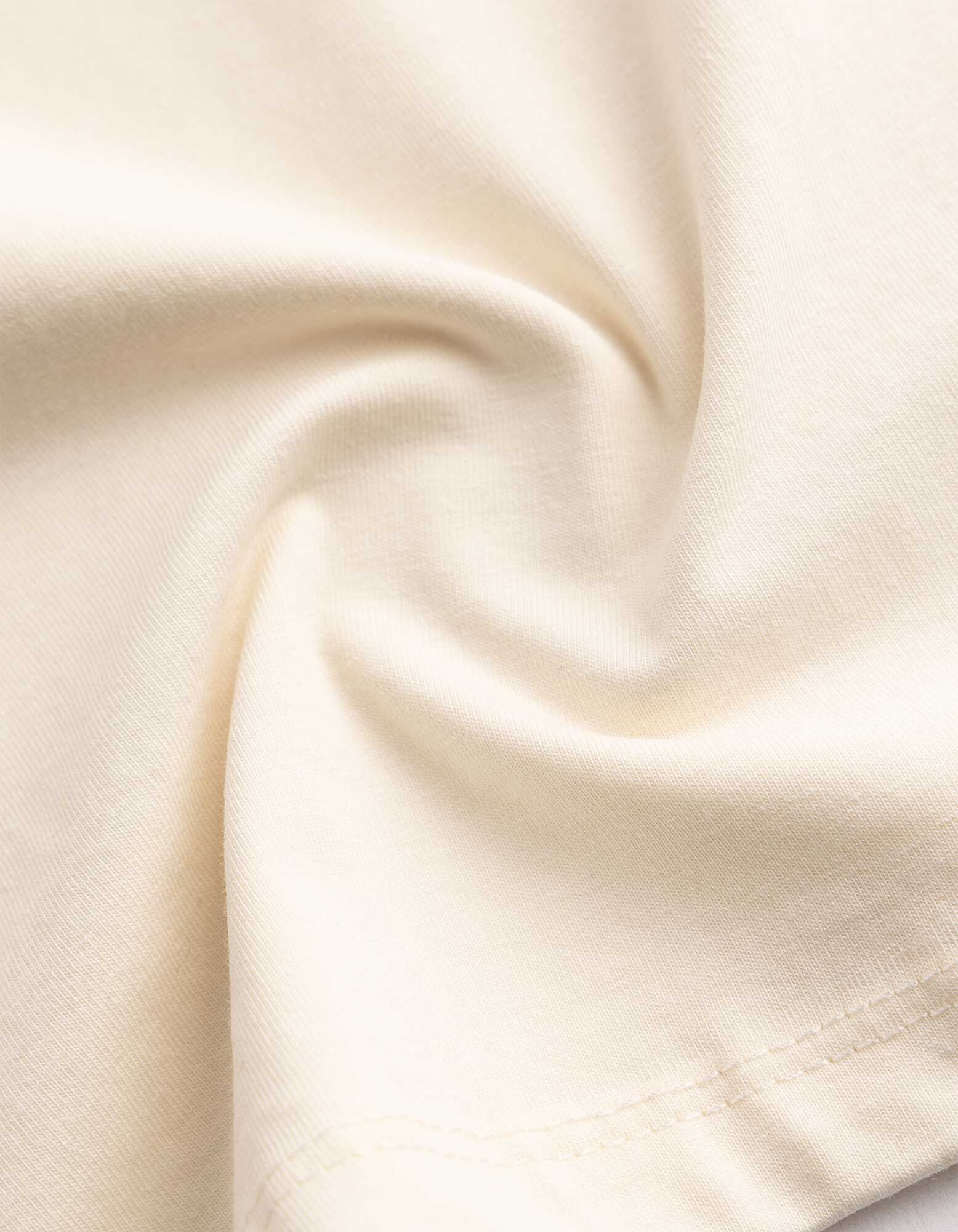 Langarmshirt - Baumwolle - Hellgelb
