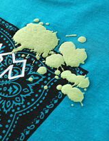 Tričko - Oversized Fit - tyrkysovy