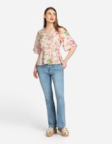 Bluza - LENZING&trade; ECOVERO&trade; - bela