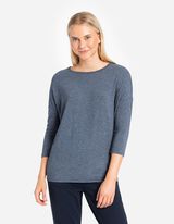 koszulka z długim rękawem - rękawy 3/4 - turkusowy