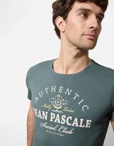 Majica kratek rokav - Napis - svetlo modra