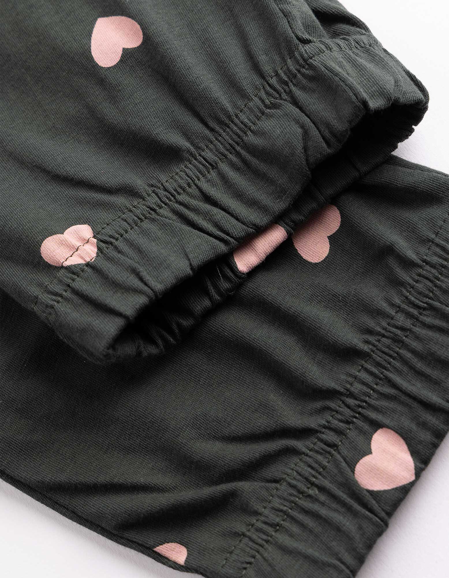 Pyjamahose - Kordel - Dunkelgr&uuml;n
