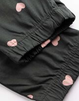 Pyjamahose - Kordel - Dunkelgr&uuml;n